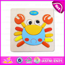 Hot New Product for 2015 Kids Toy Handheld Puzzle Games, DIY Children Toy Jigsaw Puzzle Games, Cartoon Wooden Puzzle Toy W14c089